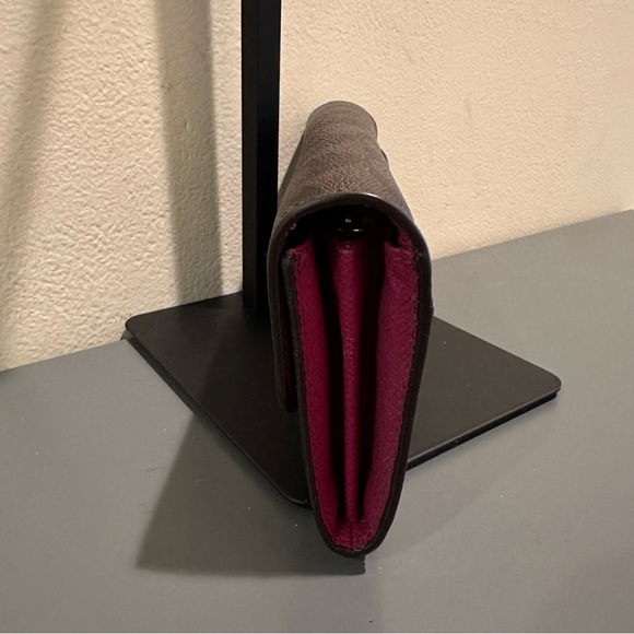 Coach Brown Signature C’s Pattern Wallet Coated Canvas - Picture 4 of 10